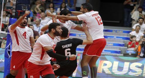 مصر تفتتح مشوارها بأمم أفريقيا للكرة الطائرة بفوز على المغرب